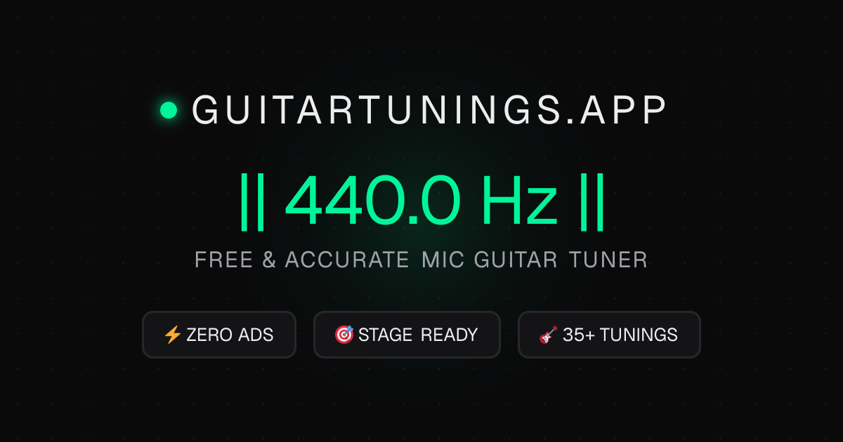 I built a free, ad-free guitar tuner after getting annoyed with existing ones